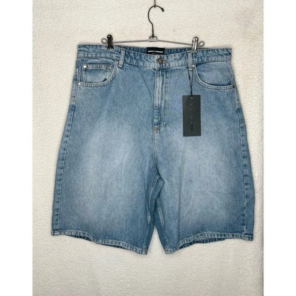 Supply and Demand Men's Denim Shorts‎ Sz XL (36) Streetwear Y2K Loose NWT